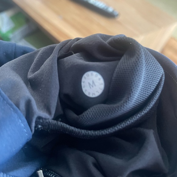 Lululemon M blue lined jogger pants sweatpants zippered pockets EUC - Picture 12 of 12